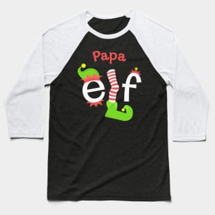 Papa Elf Matching Family Christmas Tee Baseball T-Shirt